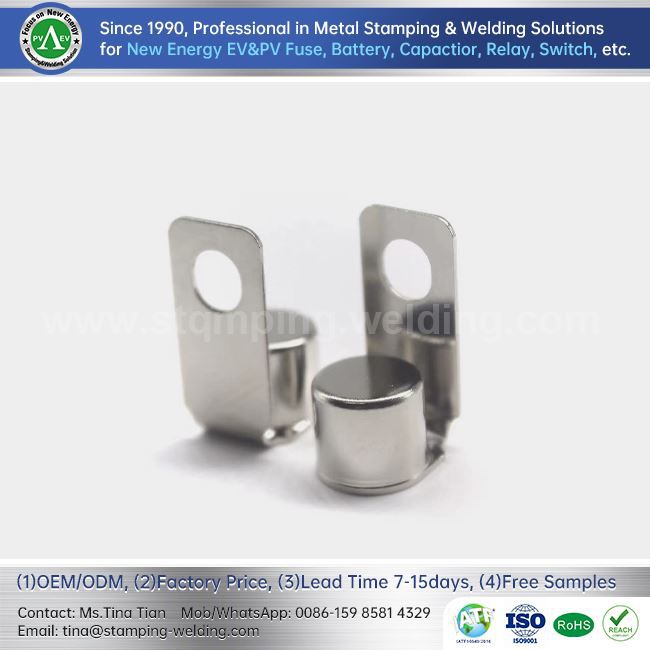 Integrated End Caps For Electrical Fuse