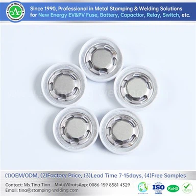 Falf ddiogelwch ar gyfer batris silindrog