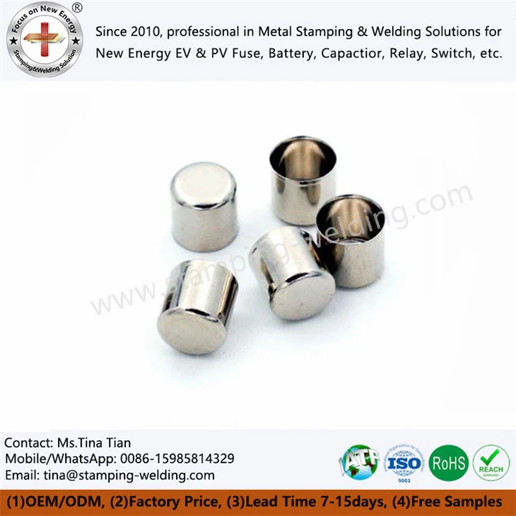 round polished copper end caps