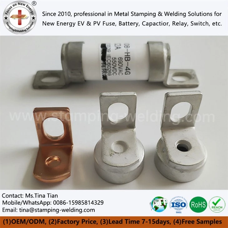 Copper Cap Contact for Electric Car Fuse