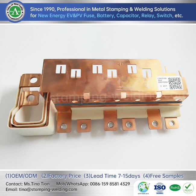 Copper BusBar with PET Film Insulated