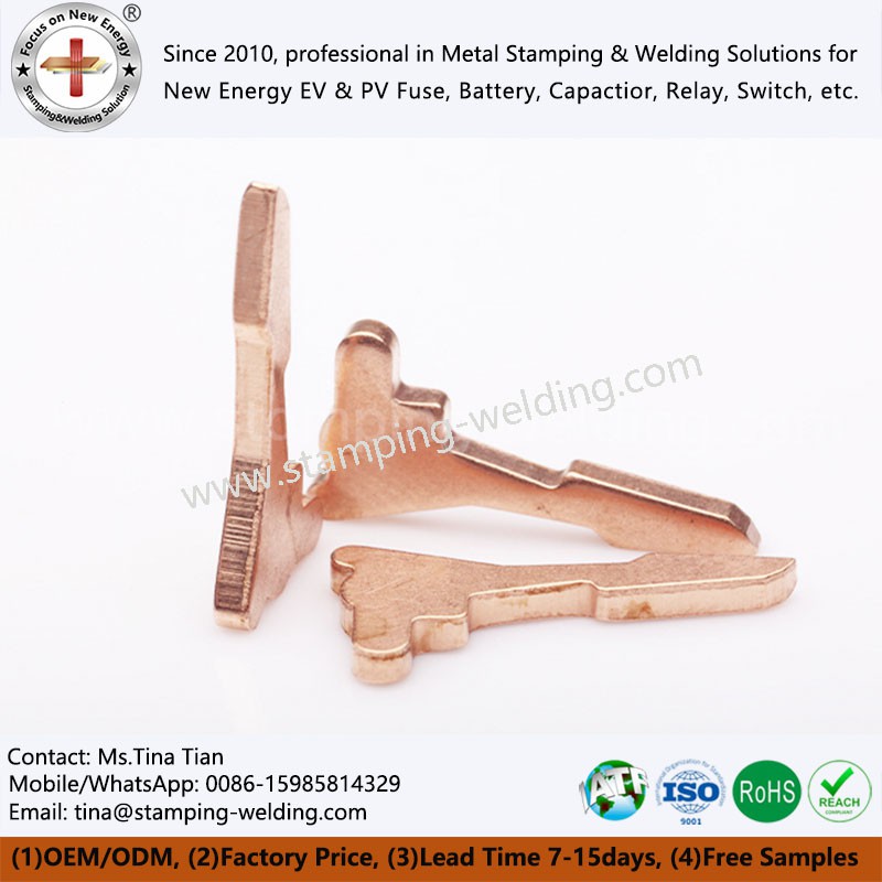 Rhan stampio gwasgedig copr