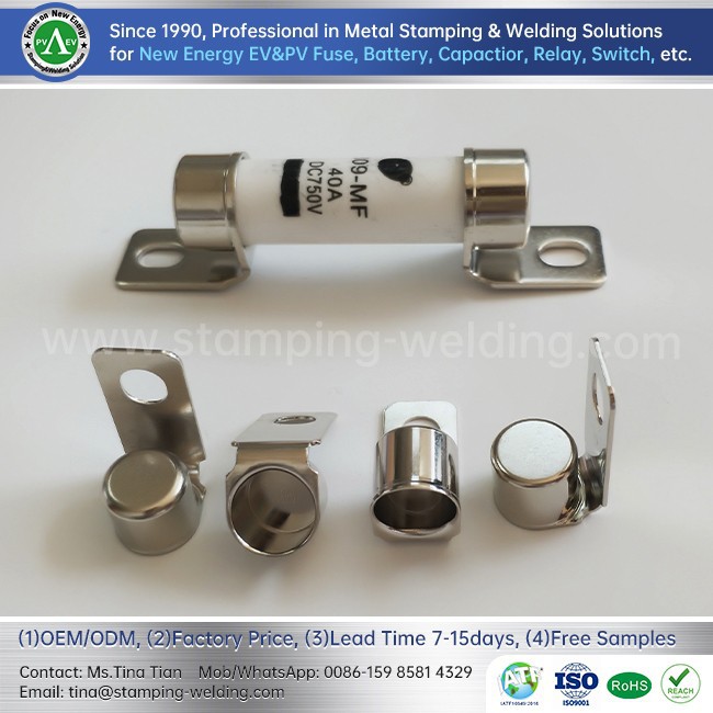 EV Fuse Nickel Plated Copper Caps