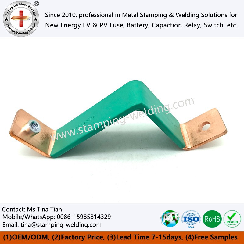 Busbar with heat shrink insulation