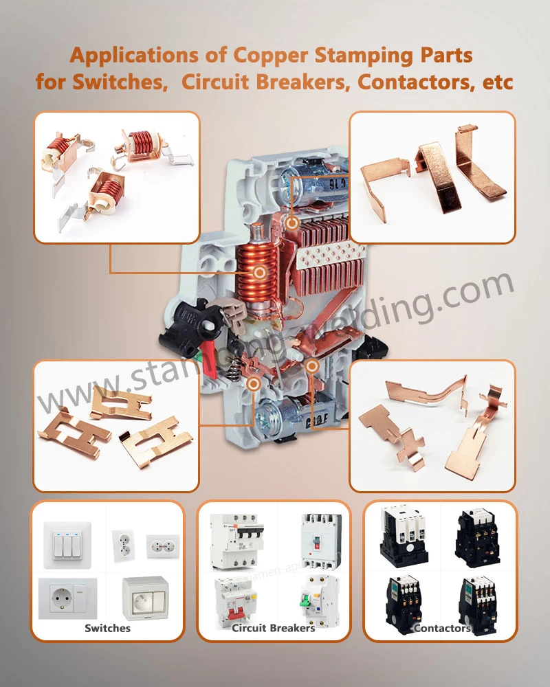 Applications of Electrical Contact Metal Copper Stamping Parts Applications of Electrical Contact Metal Copper Stamping Parts