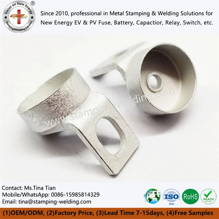 Copper Cap Contact for High Voltage EV Fuses