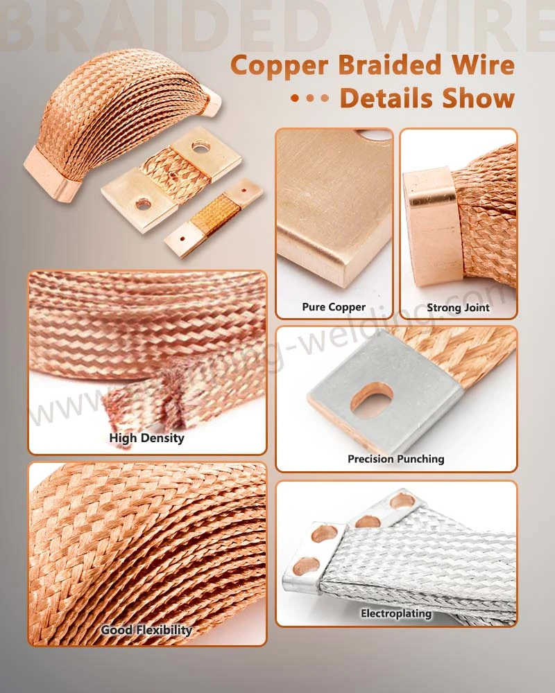 Braided Flexible Copper Connectors Details Show Braided Flexible Copper Connectors Details Show